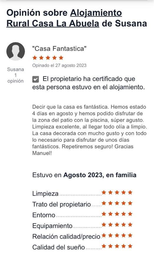 Alojamiento Rural Casa La Abuela Arbuniel Exterior foto